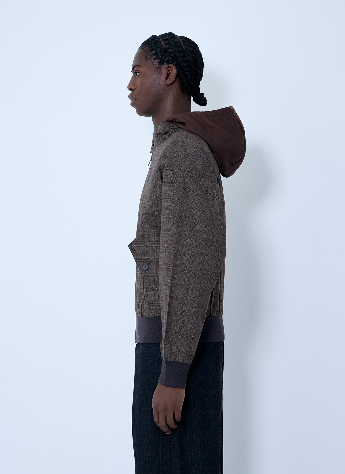 Prada Men Hooded Wool Jacket