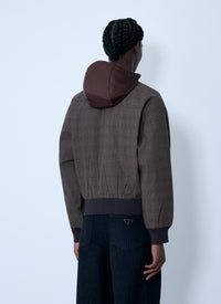 Prada Men Hooded Wool Jacket