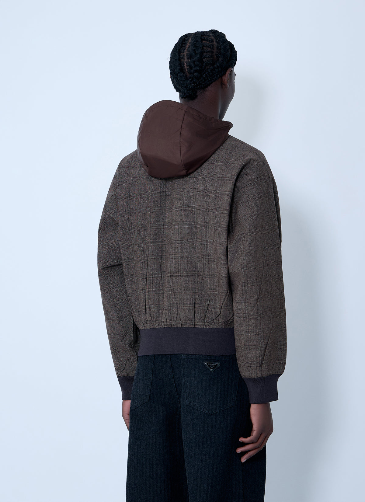 Prada Men Hooded Wool Jacket