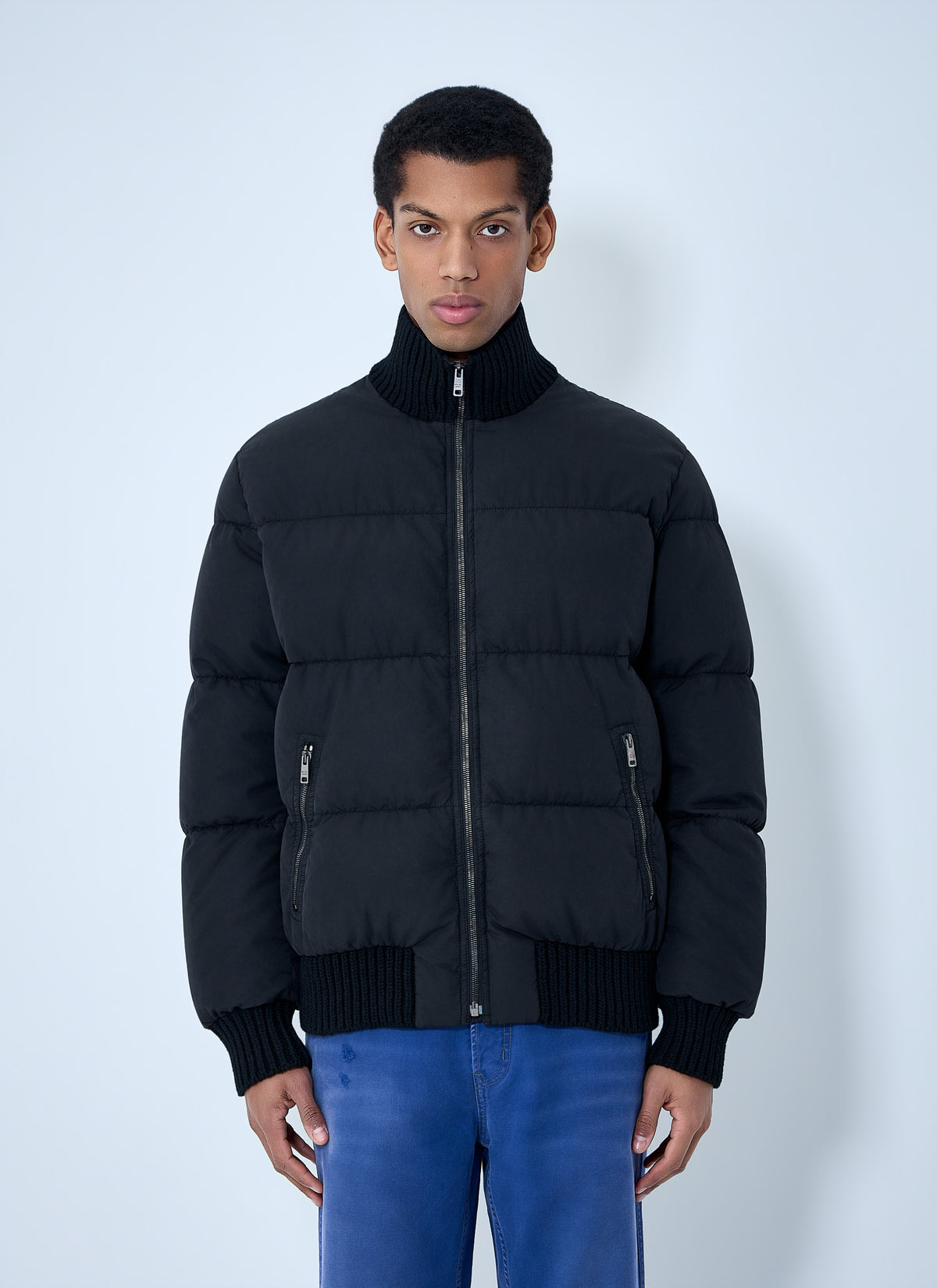 Prada Men High-Neck Puffer Jacket