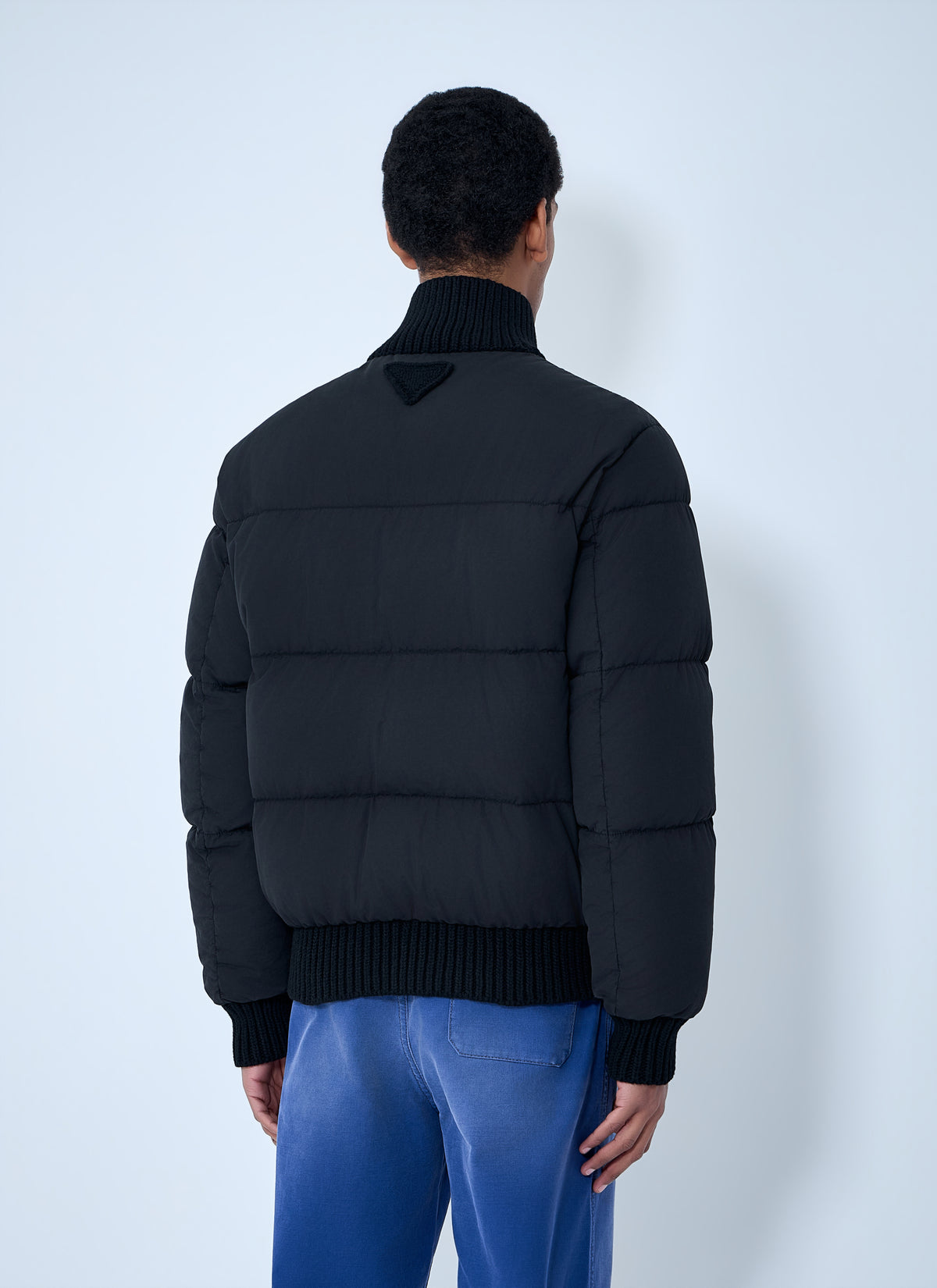 Prada Men High-Neck Puffer Jacket