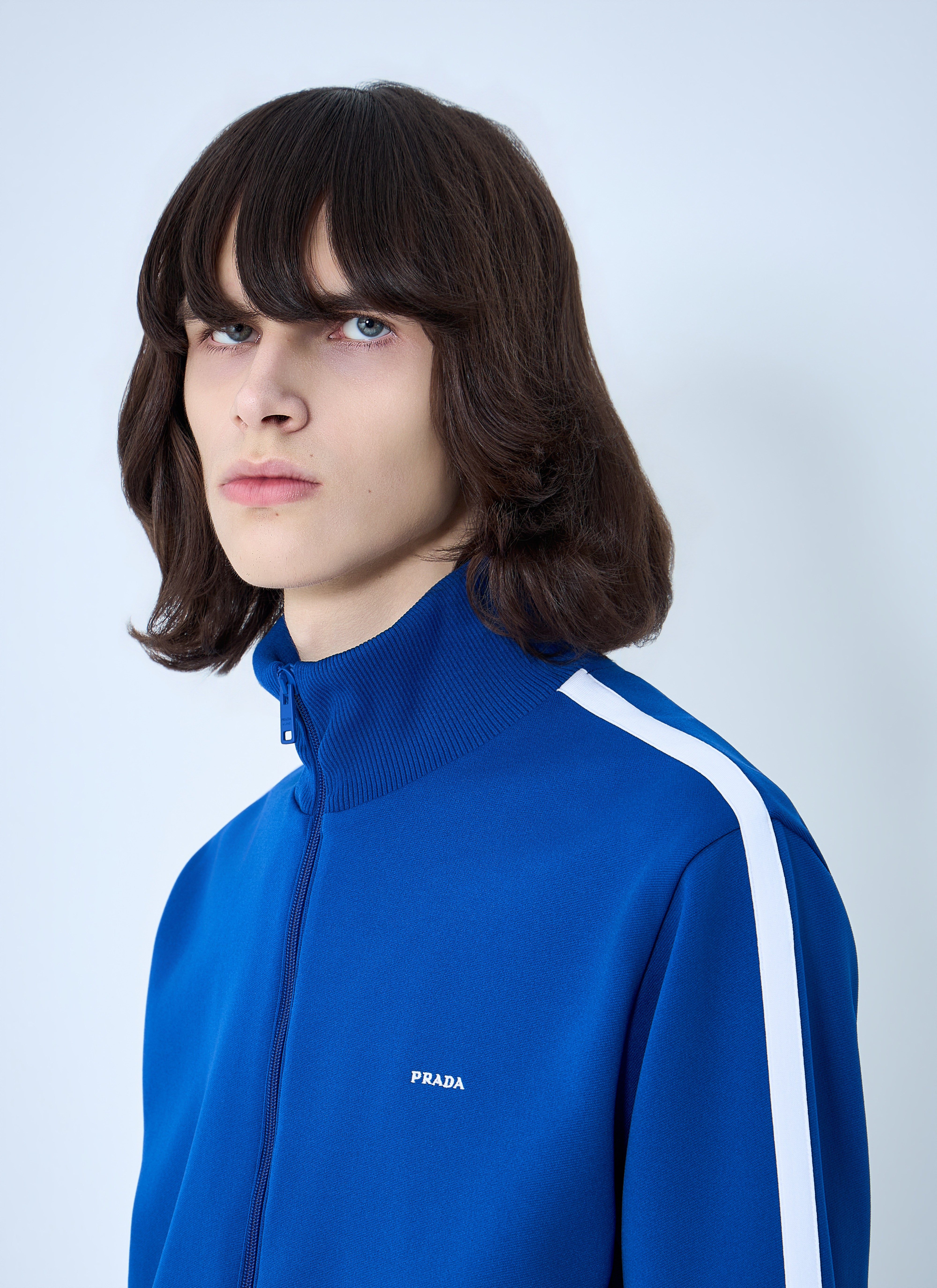 Prada Men Zip-Front Track Jacket – Bluefly