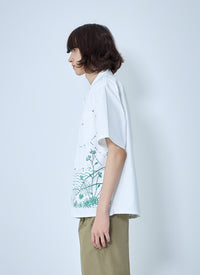 Prada Men Wave-Print Oversized Shirt
