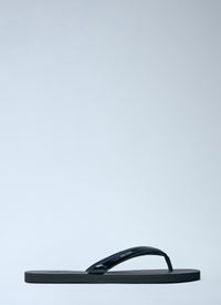 Prada Men Logo-Embossed Leather Flip-Flop Sandals