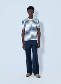 Prada Men Striped Crewneck T-Shirt