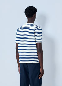 Prada Men Striped Crewneck T-Shirt