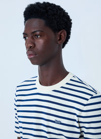 Prada Men Striped Crewneck T-Shirt