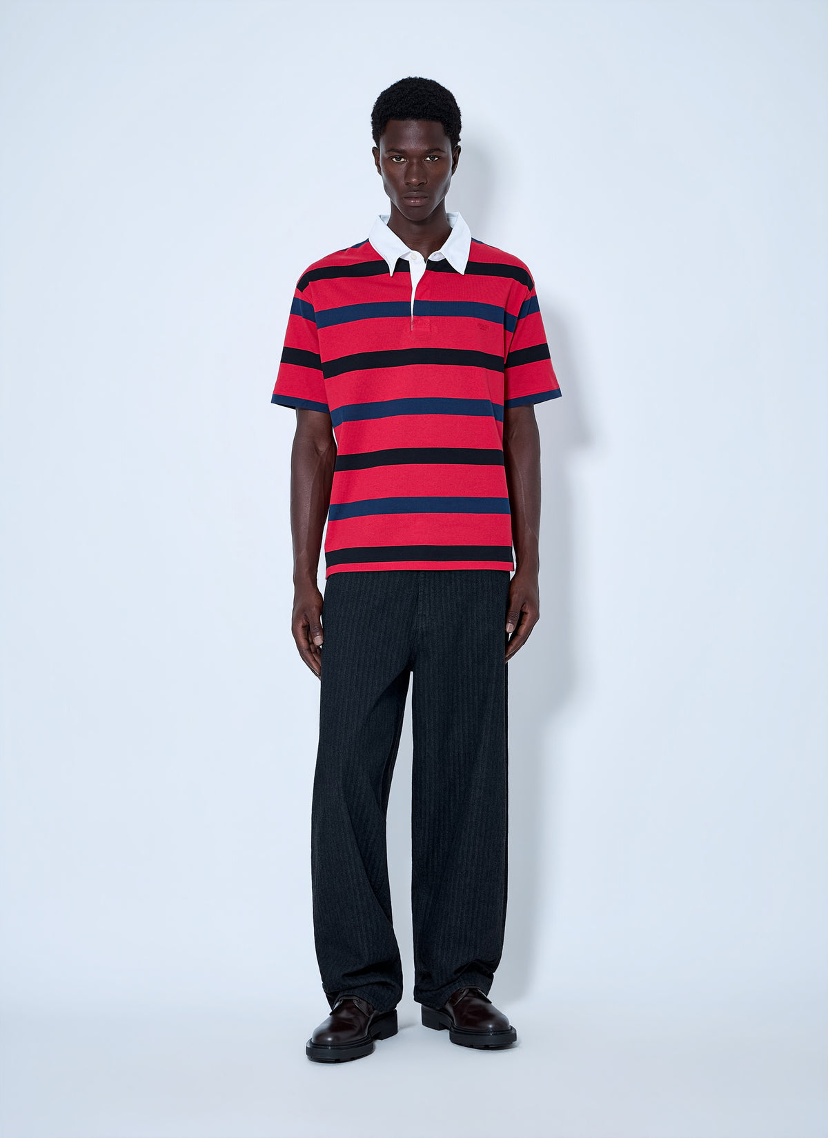 Prada Prada Men Short-Sleeved Cotton Polo Shirt