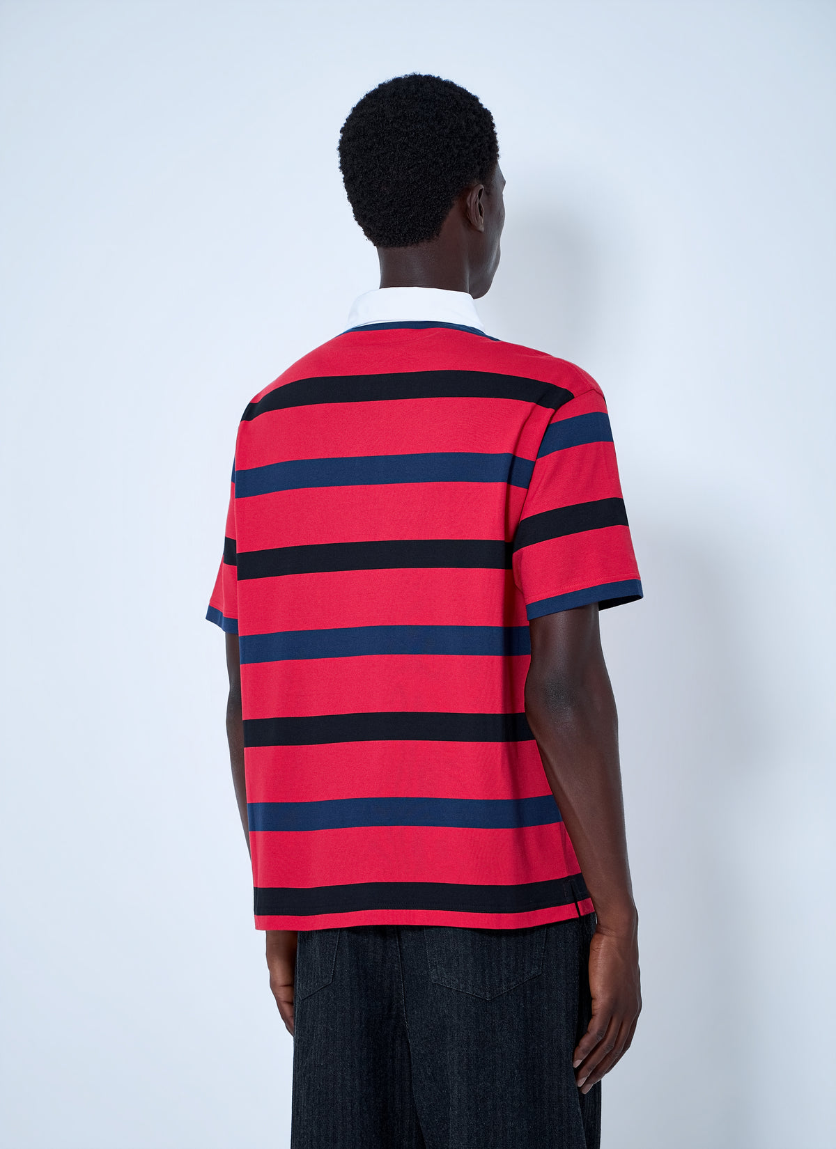 Prada Prada Men Short-Sleeved Cotton Polo Shirt