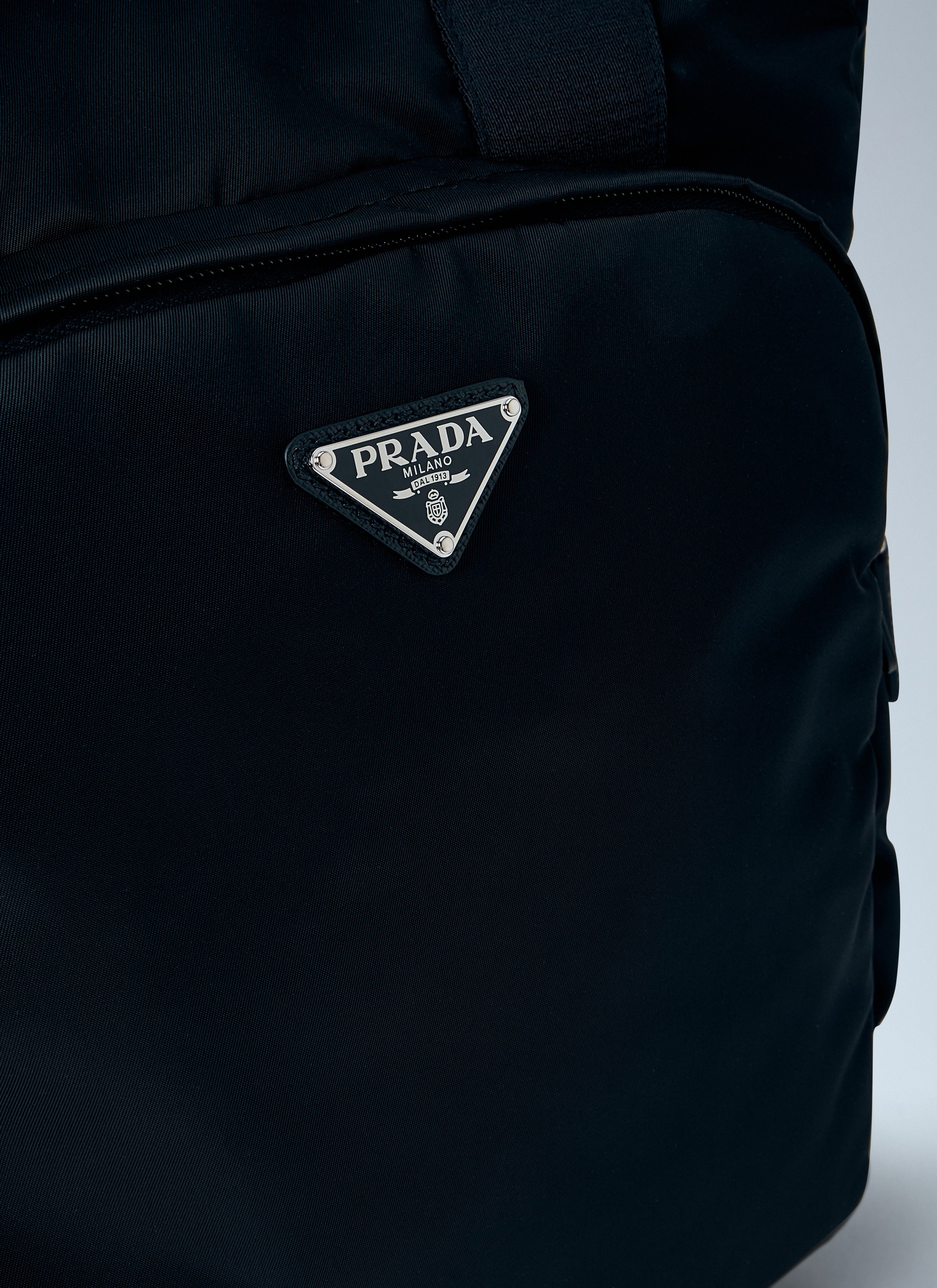 Prada Prada Men Re-Nylon Logo-Plaque Tote Bag
