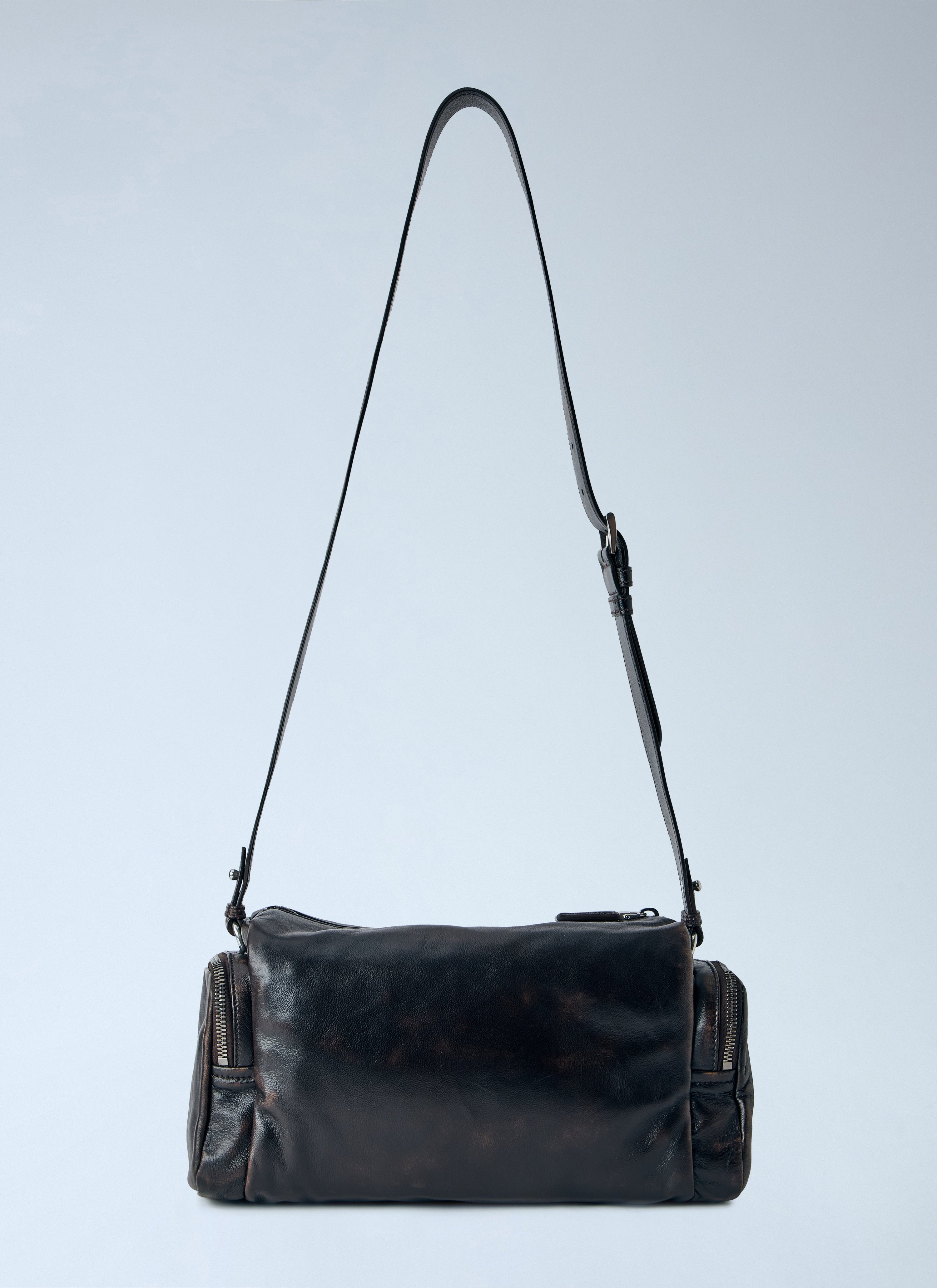 Prada Prada Men Distressed Nappa Leather Shoulder Bag