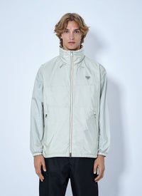 Prada Men High-Neck Zip Jacket