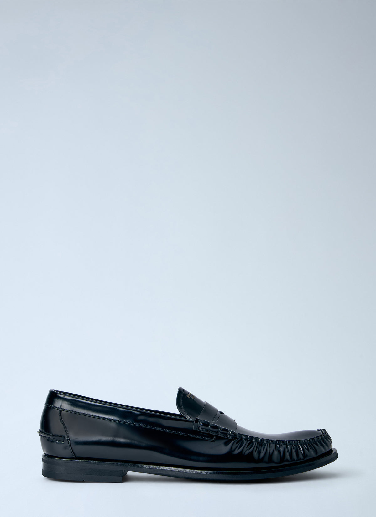 Prada Prada Men Brushed Leather Loafers