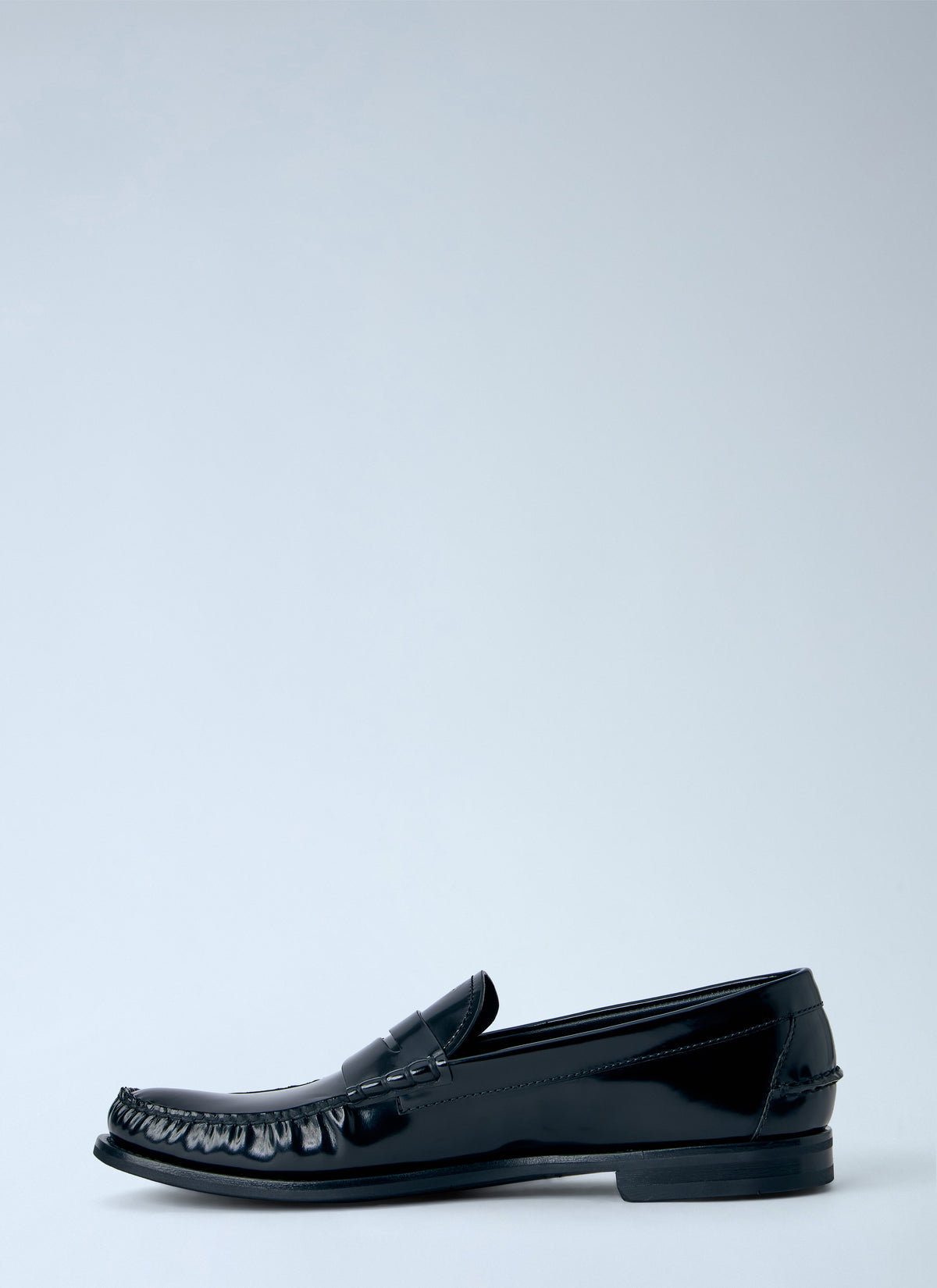 Prada Prada Men Brushed Leather Loafers