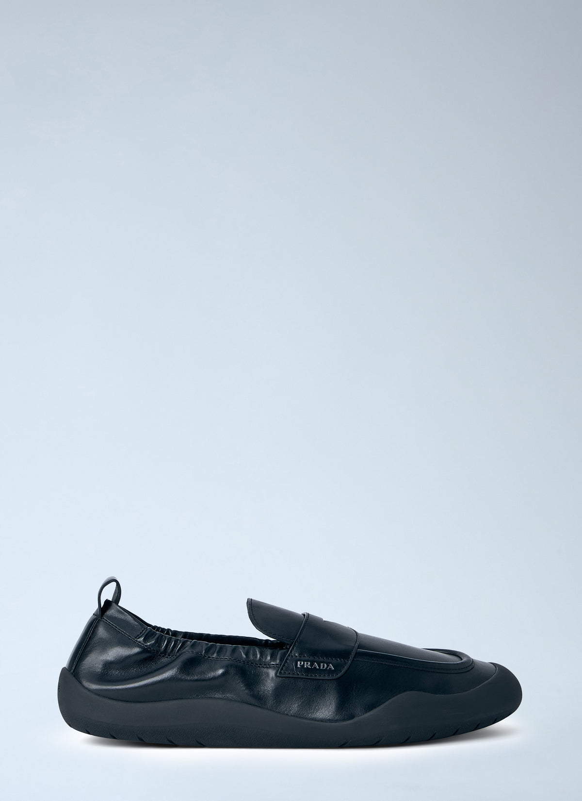 Prada Prada Men Leather Slip-On Loafers