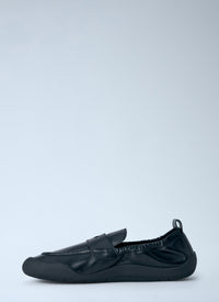Prada Prada Men Leather Slip-On Loafers