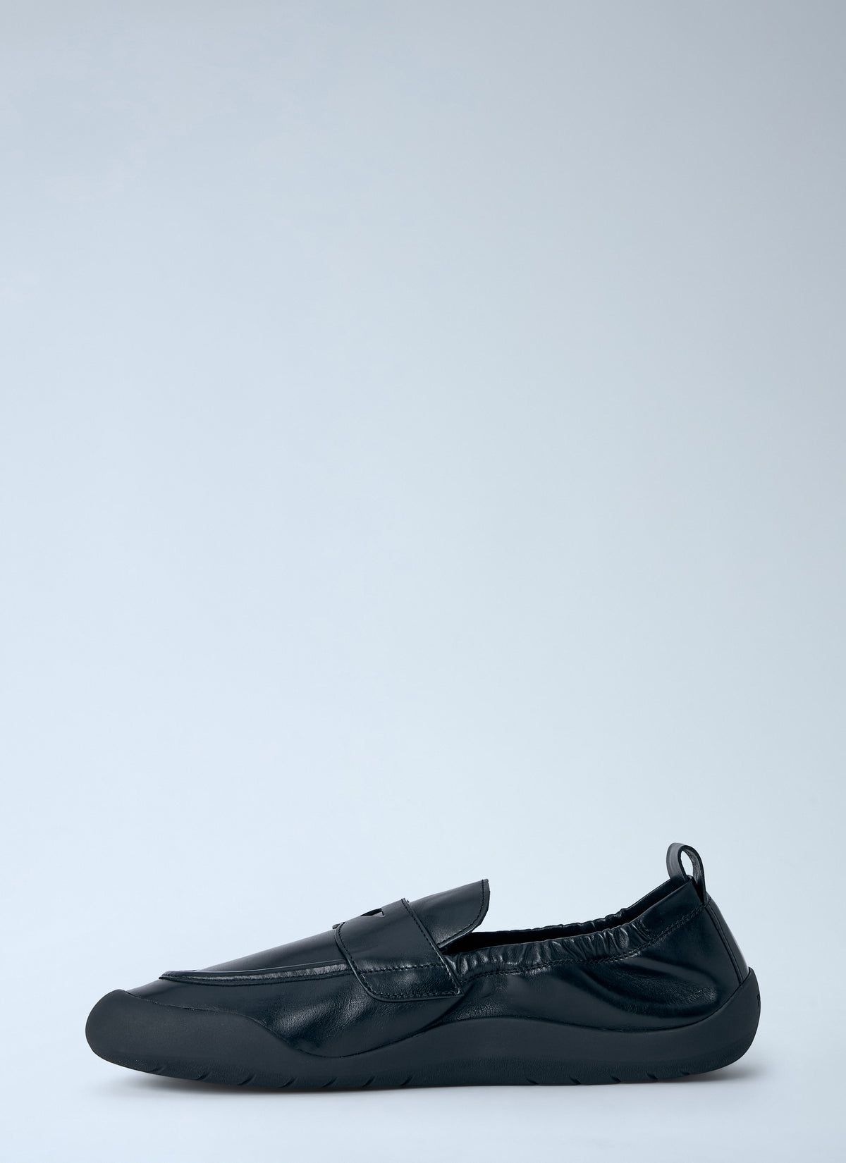 Prada Prada Men Leather Slip-On Loafers
