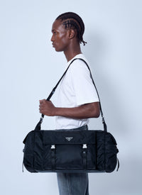 Prada Men Explore Re-Nylon And Leather Duffel Bag