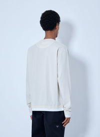 Prada Men Long- Sleeve Cotton T-Shirt