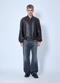 Prada Men Nappa Leather Bomber Jacket