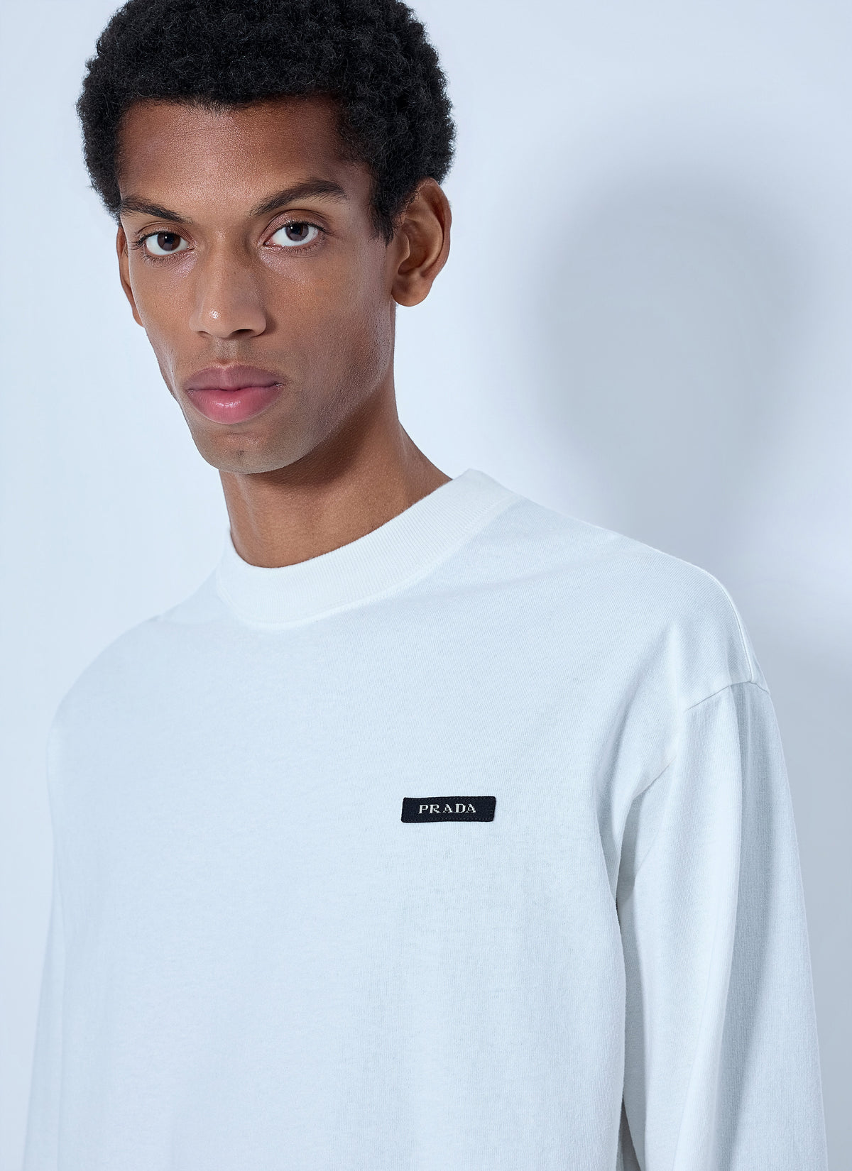 Prada Men Long Sleeve Logo Sweatshirt