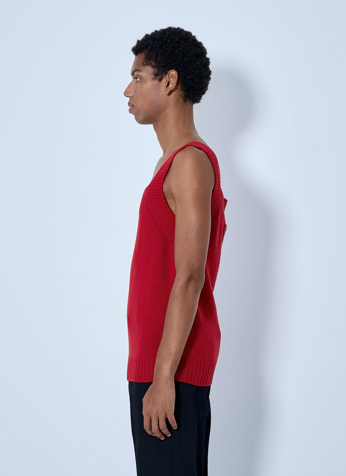 Prada Men Shetland Wool Tank Top
