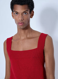 Prada Men Shetland Wool Tank Top