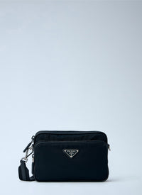 Prada Prada Men Re-Nylon And Saffiano Leather Crossbody Bag