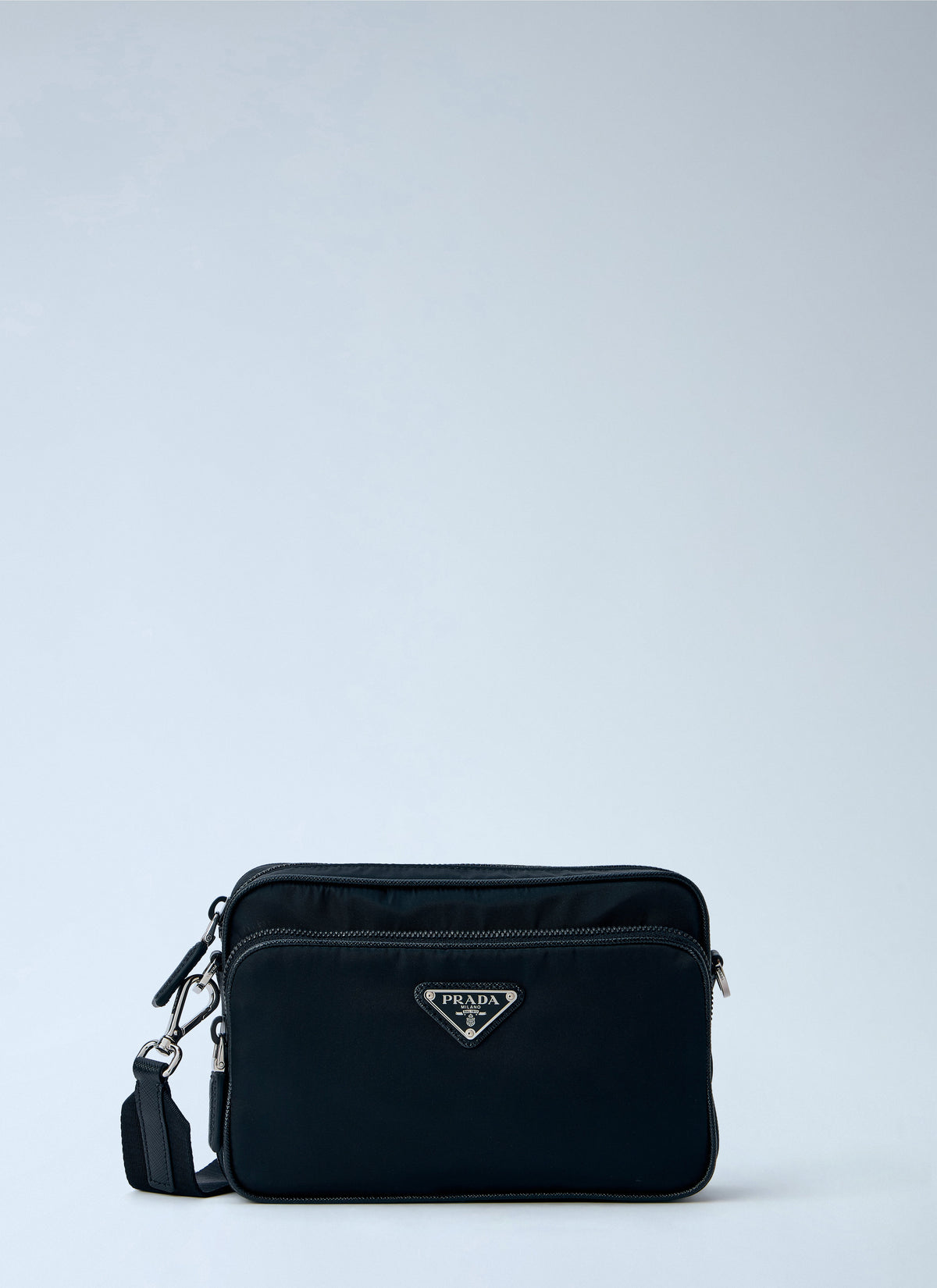 Prada Prada Men Re-Nylon And Saffiano Leather Crossbody Bag
