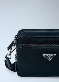 Prada Prada Men Re-Nylon And Saffiano Leather Crossbody Bag