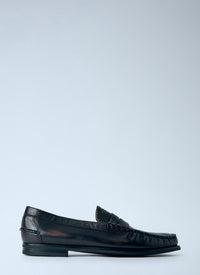 Prada Men Antiqued Leather Loafers