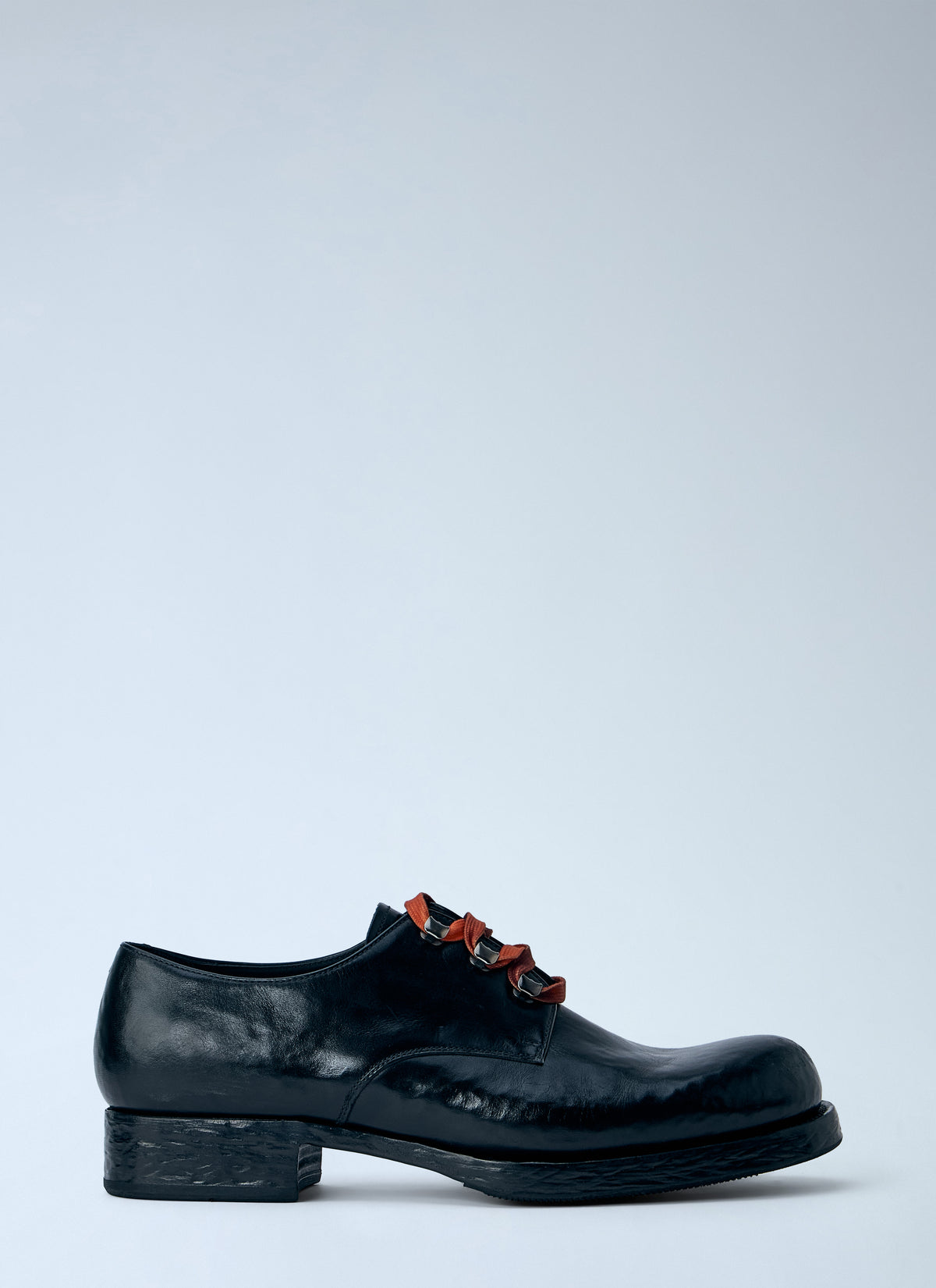 Prada Prada Men Antiqued Leather Lace-Ups