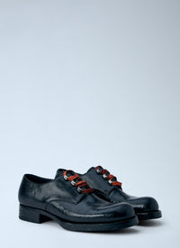 Prada Prada Men Antiqued Leather Lace-Ups
