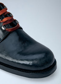 Prada Prada Men Antiqued Leather Lace-Ups