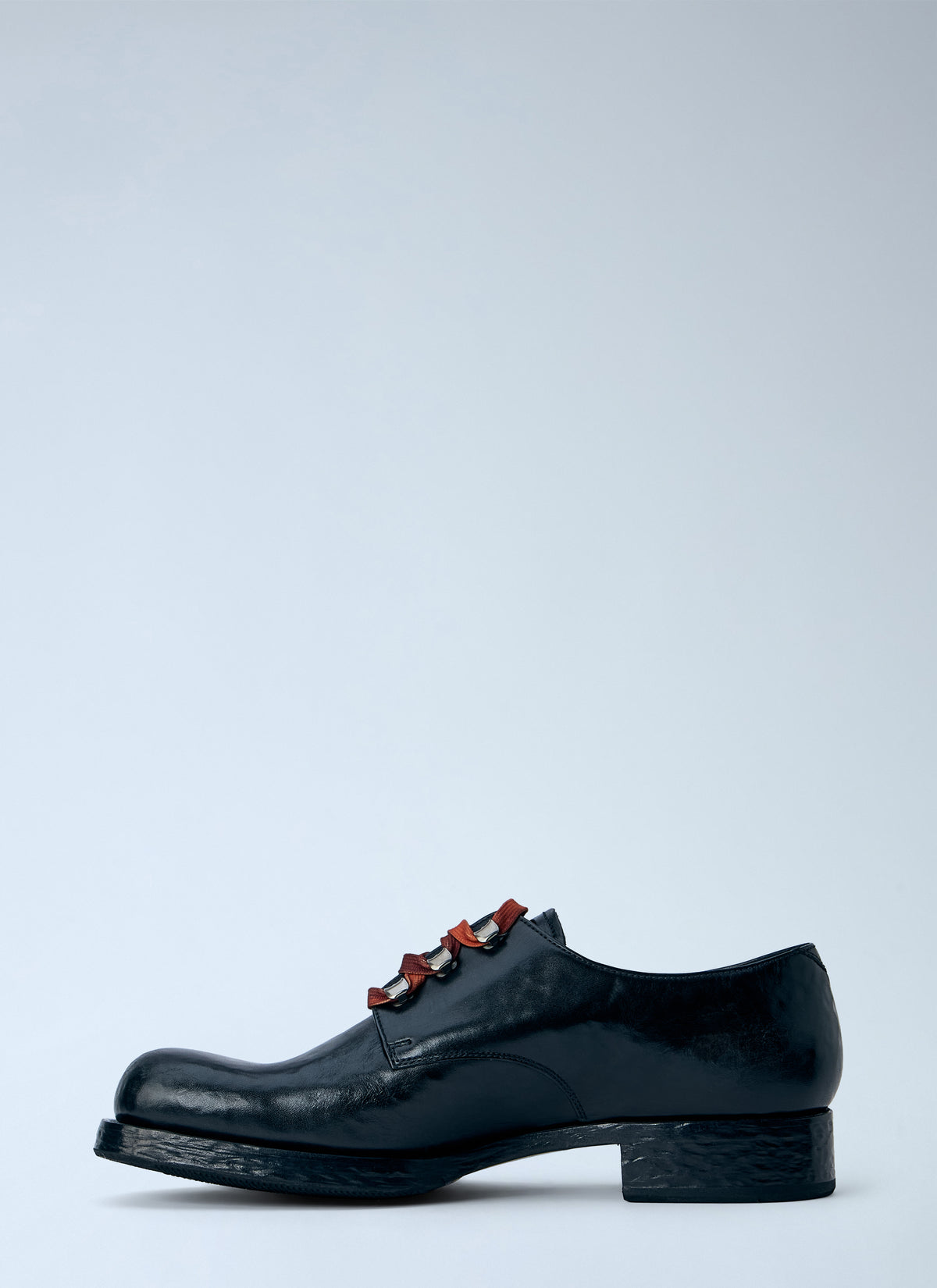 Prada Prada Men Antiqued Leather Lace-Ups