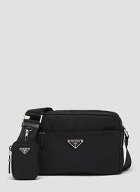 Prada Women Re-Nylon And Saffiano Leather Shoulder Bag