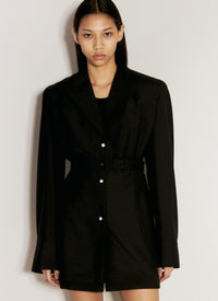 Prada Women Single-Breasted Light Mohair Jacket