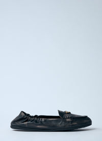 Prada Women Logo Plaque Loafters
