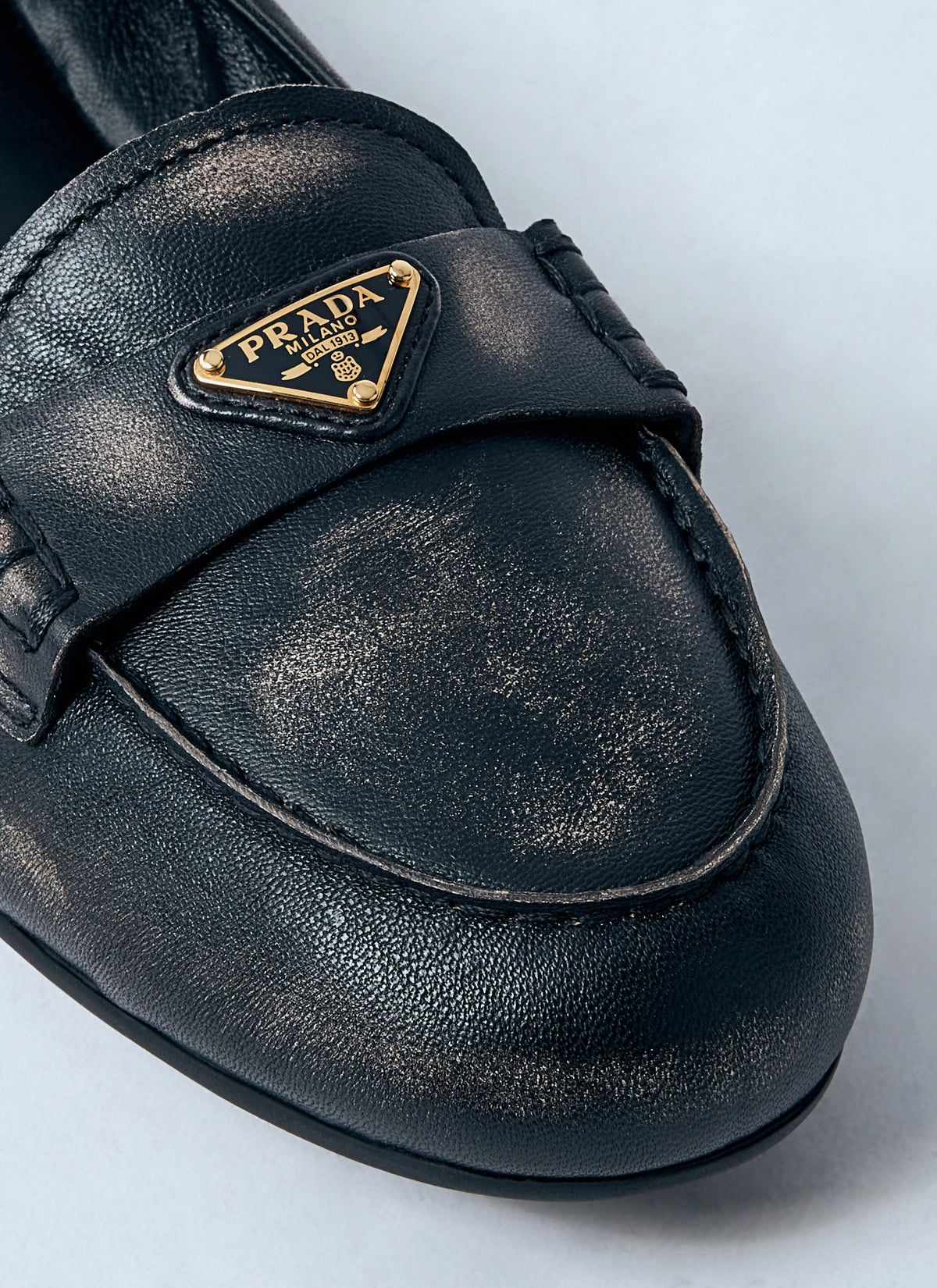 Prada Women Logo Plaque Loafters