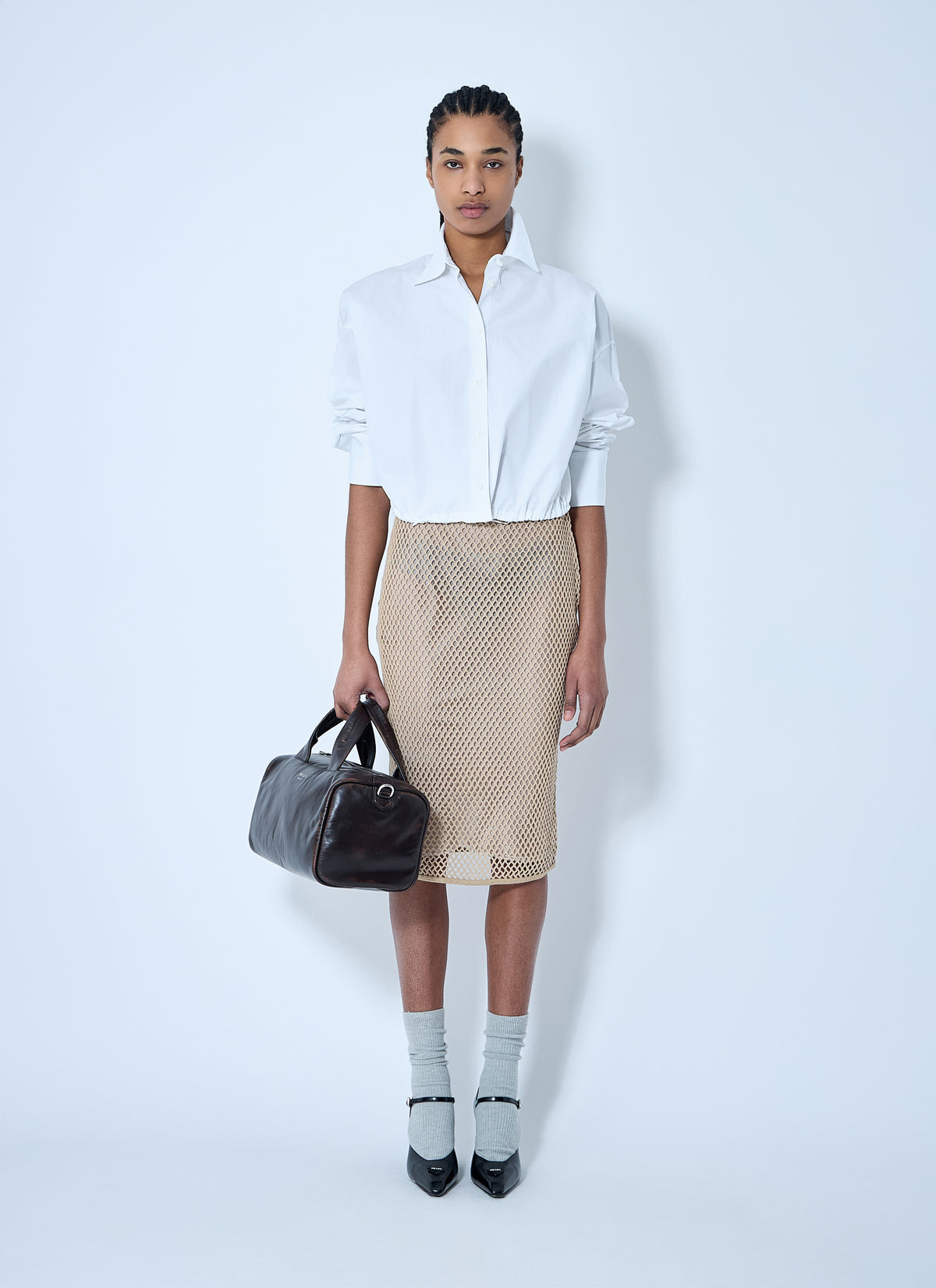 Prada Prada Women Crochet Midi Skirt