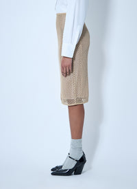 Prada Prada Women Crochet Midi Skirt