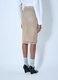 Prada Prada Women Crochet Midi Skirt