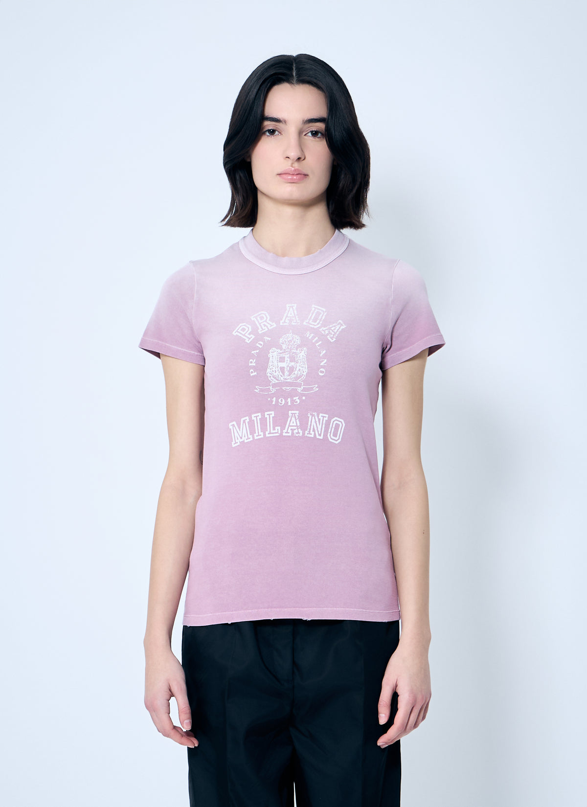 Prada Prada Women Logo Print T-Shirt