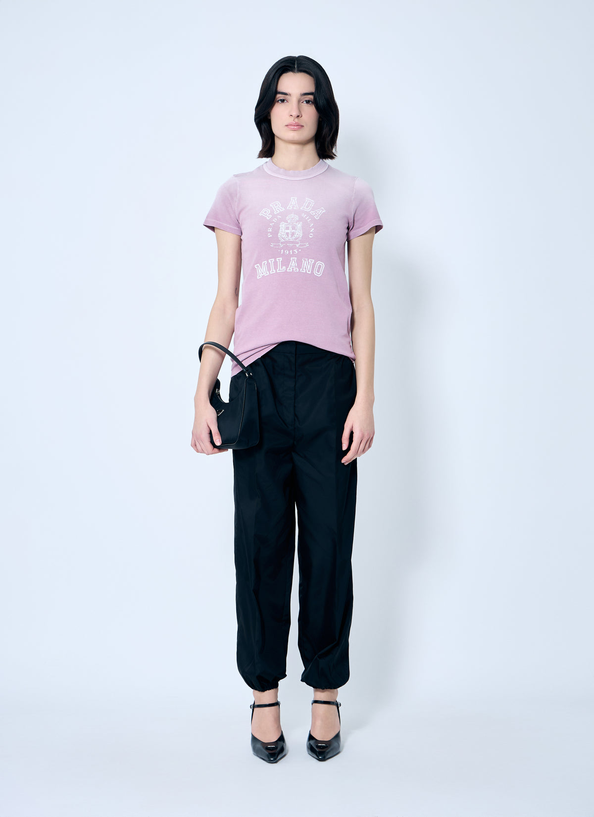Prada Prada Women Logo Print T-Shirt