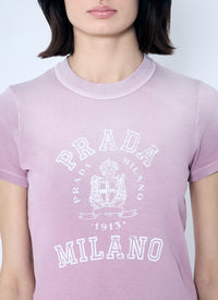 Prada Prada Women Logo Print T-Shirt