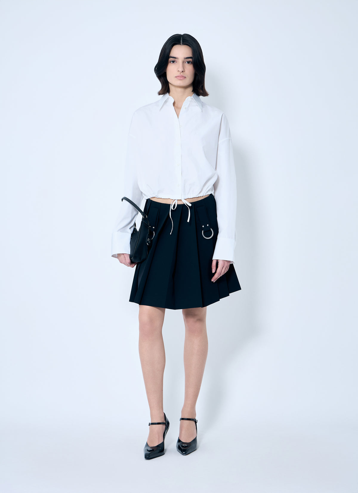 Prada Women Drawstring Hem Shirt