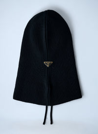 Prada Women Logo Plaque Balaclava