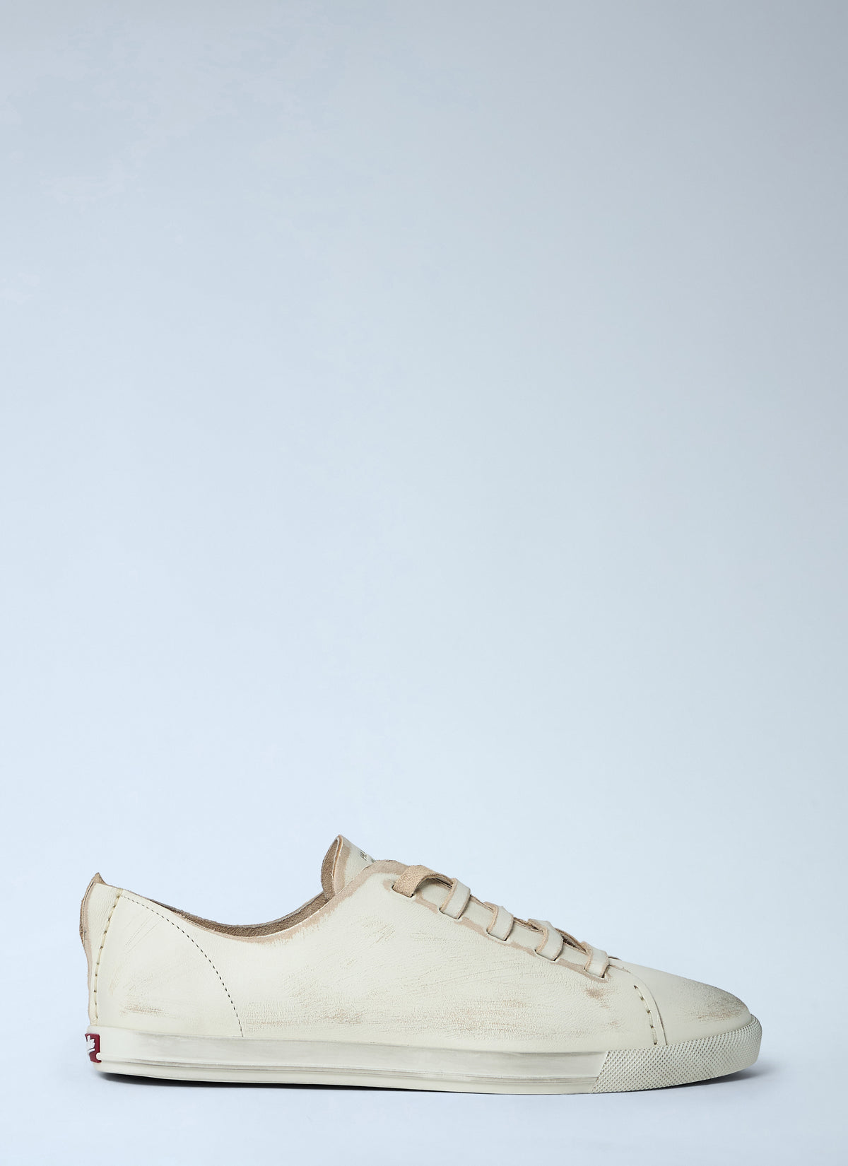 Prada Women Antiqued Leather Sneakers
