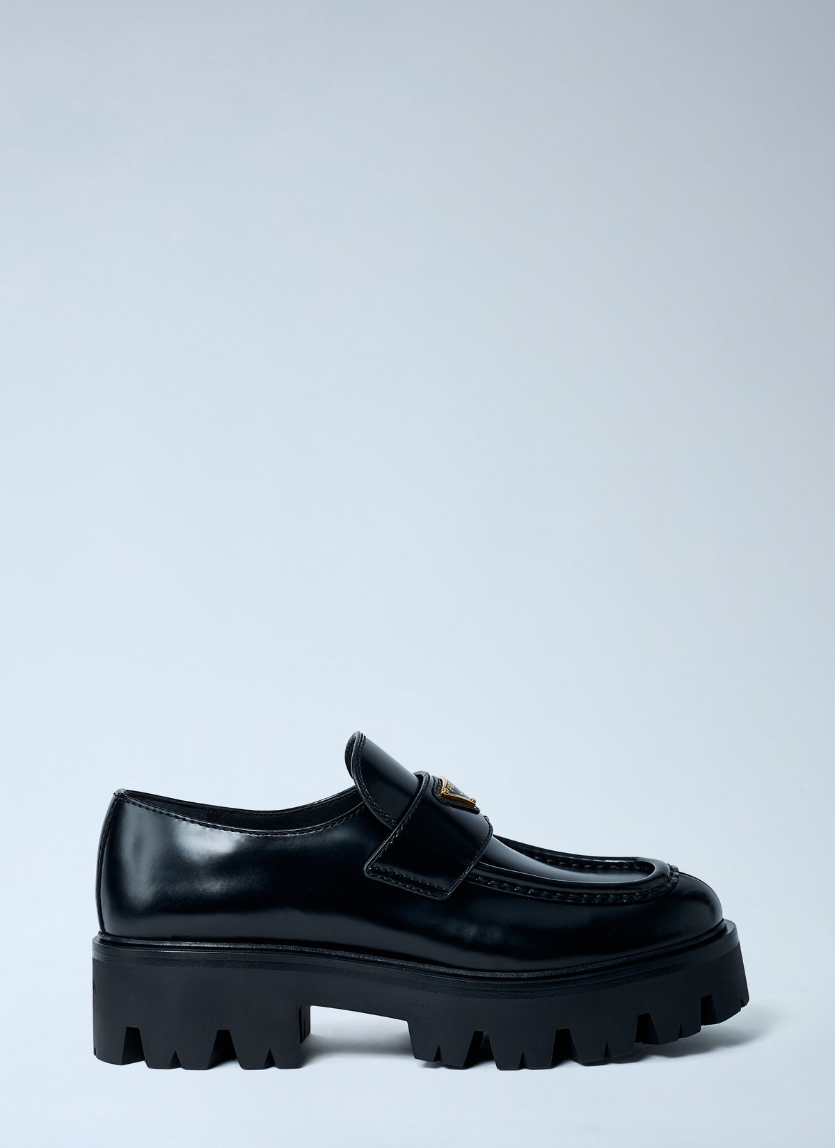 Prada Women Brushed Leather Loafers