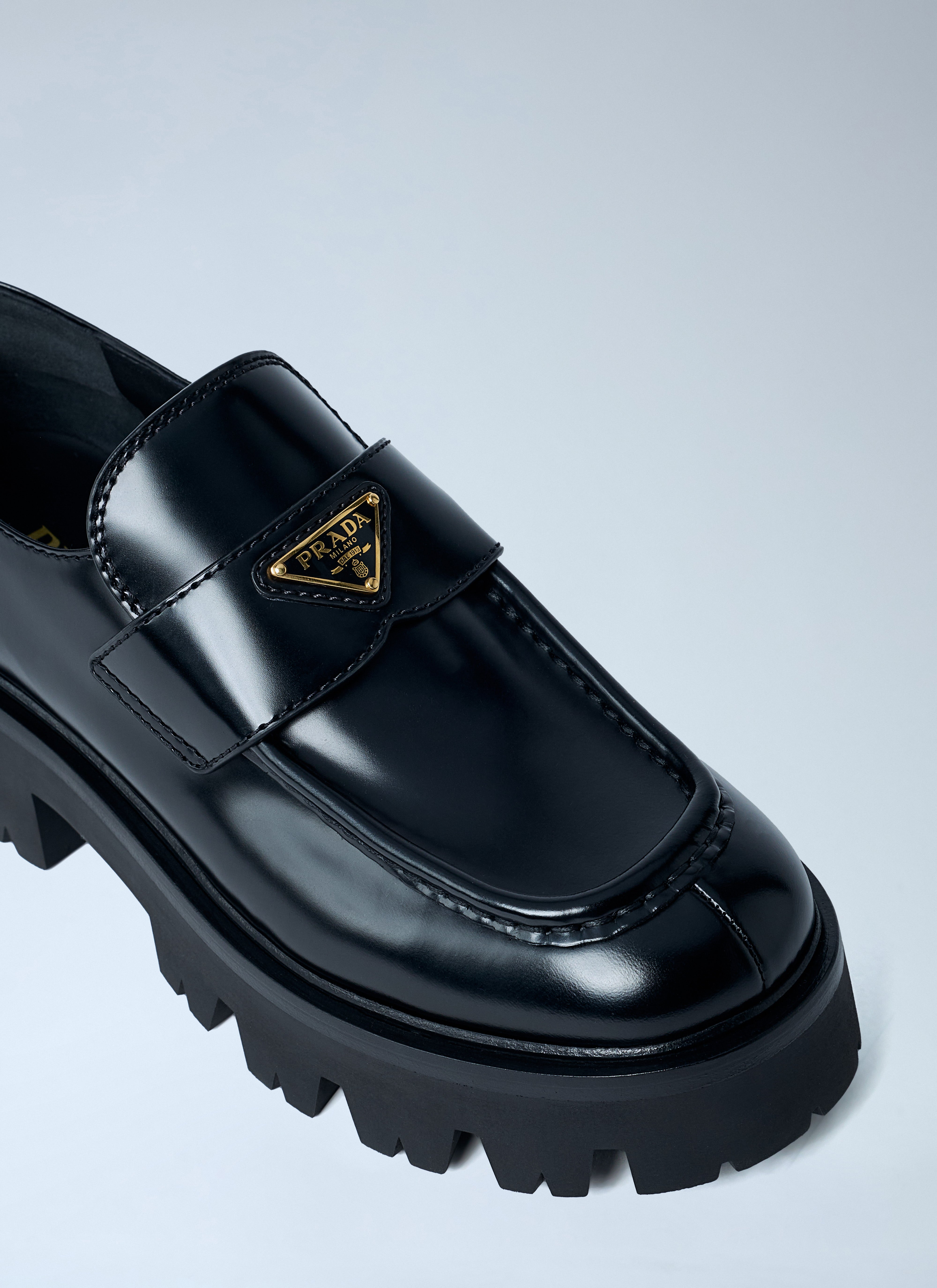 靴 PRADA38.5 Prada Women Brushed Leather Loafers – Bluefly